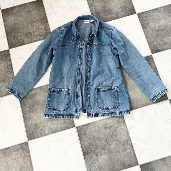Faded Denim Bluebonnet Halftime Blouse (XS only)